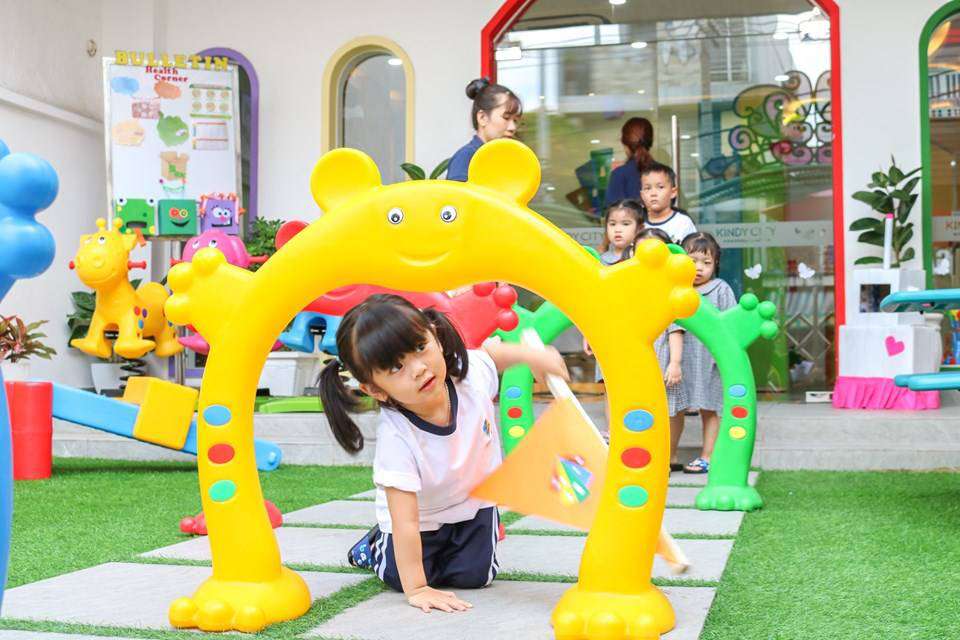 Không gian mở ở Kindy Gò Dầu