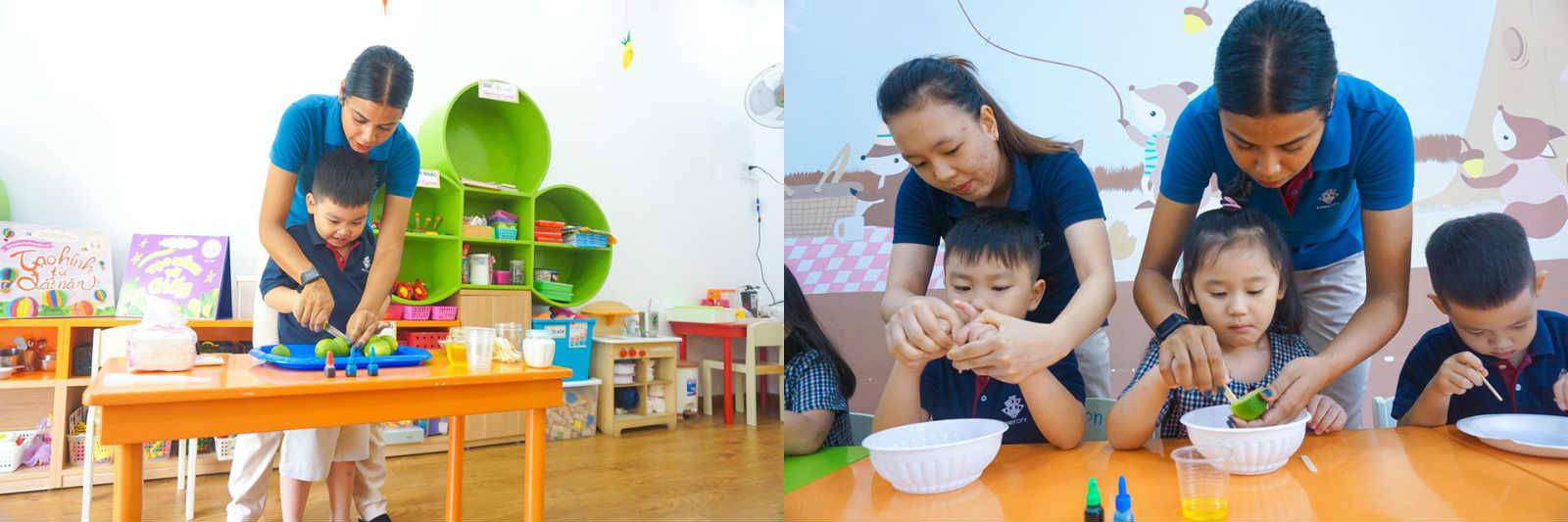 Trẻ Kindy City tham gia hoạt động khoa học