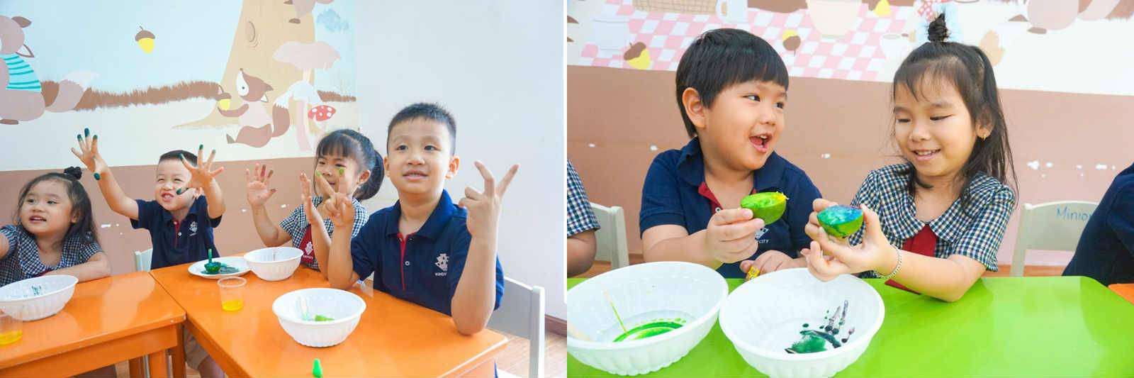 Trẻ Kindy City tham gia hoạt động khoa học