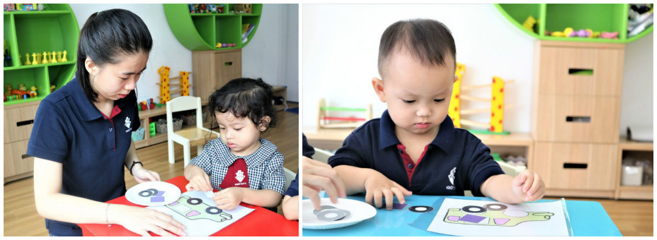 Bé Koala cơ sở Kindy Lý Thường Kiệt học về hình dạnh