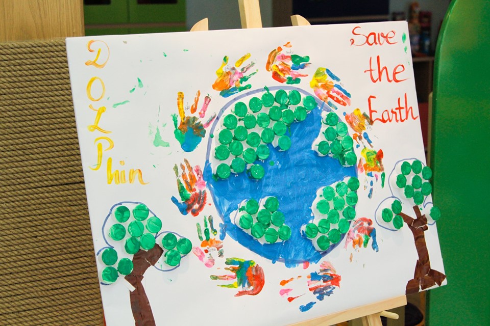 Tiết học Save The Earth cùng học sinh Kindy City