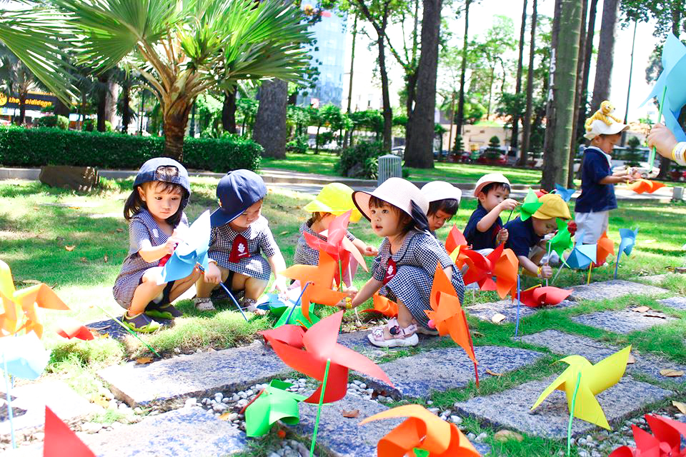 : Kindy Citizens participating in physical activities at the park 