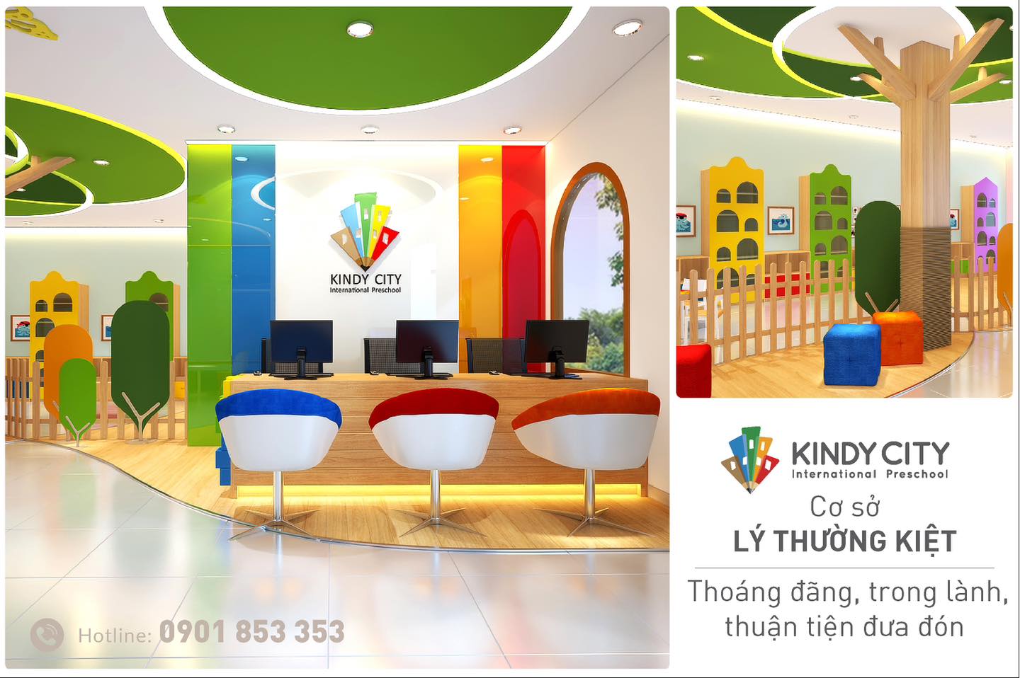 Cơ sở Lý Thường Kiệt - Thoáng đãng, trong lành, thuận tiện đưa đón. 